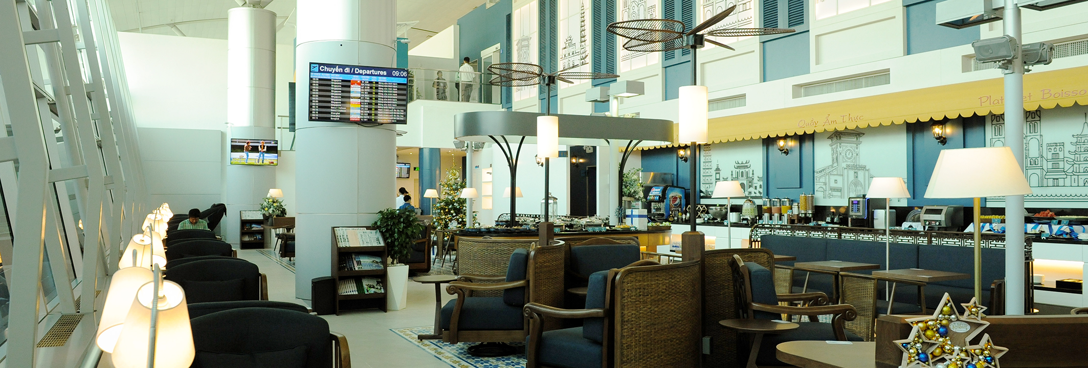 airport lounge banner