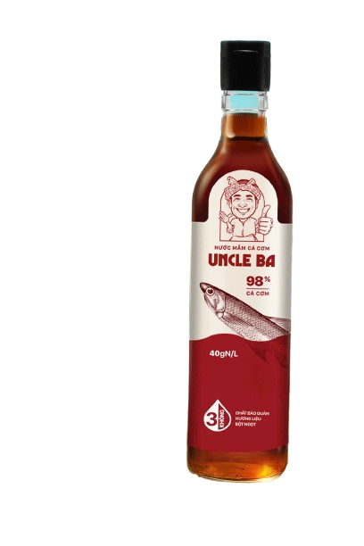 Thùng Nước mắm Uncle Ba 25°N (12 Chai x 510 ml)