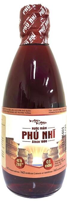 Chai Nước mắm Phú Nhĩ 40°N - 265 ml