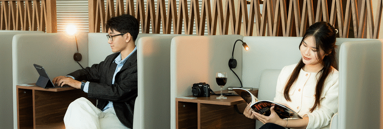 airport lounge banner