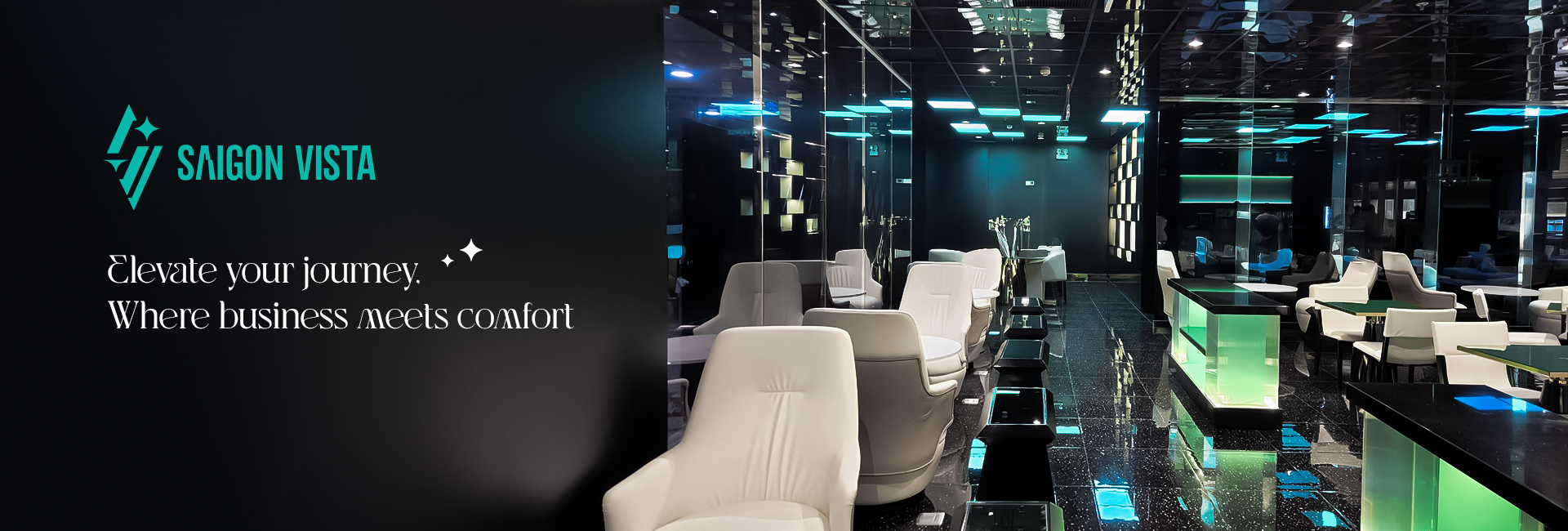 airport lounge banner